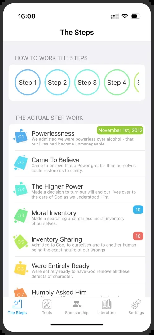 12 Step Toolkit: step work for each of the Twelve Steps