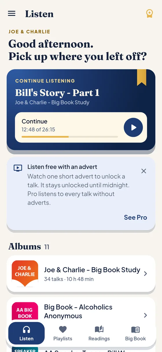 Joe & Charlie: pick up where you left off